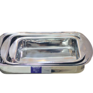 Set, casserole, square, steel