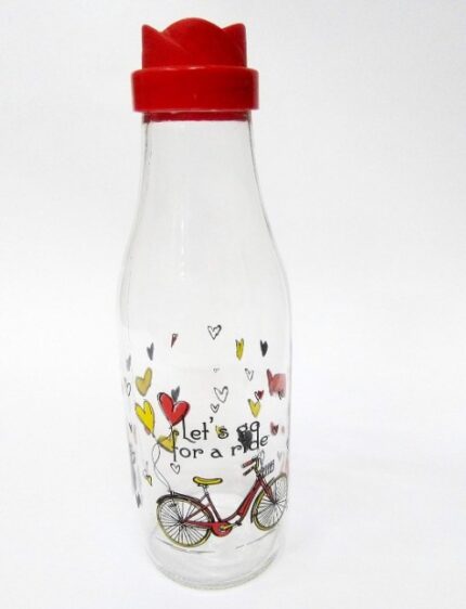Glass, printed rose cover