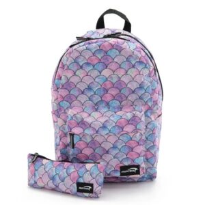 Printed bag, 2 pockets + laptop pocket, 18L
