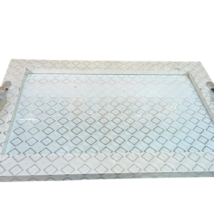 صينيه خشب*جلد، كبيره