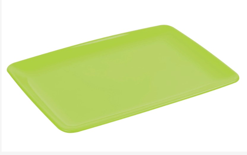 Serving dish, rectangular plastic, various colors