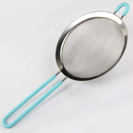 Silicone handle strainer, 10 cm