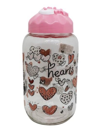Strawberry lid jar, 1250ml
