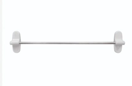 Towel rack, short white ruler