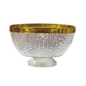 Acrylic fruit plate with a gilded letter, 3m