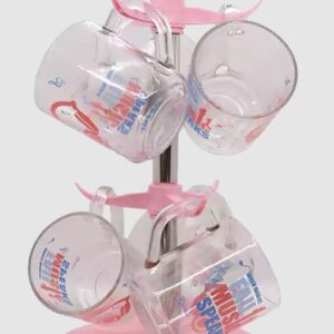 Mug set, 7 pieces, stainless steel holder