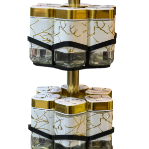 Spice set, 12 pieces on a stand