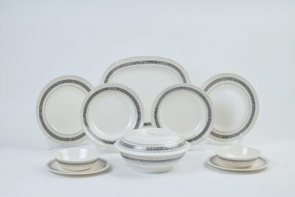 Melamine 38-piece round set