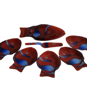 Fish, Arcopal, 8 pieces set