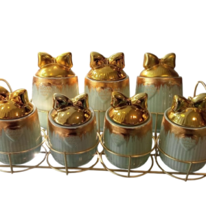 Spice set, 7 pieces, bow