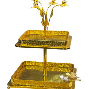 Silver carrier, 2 floors