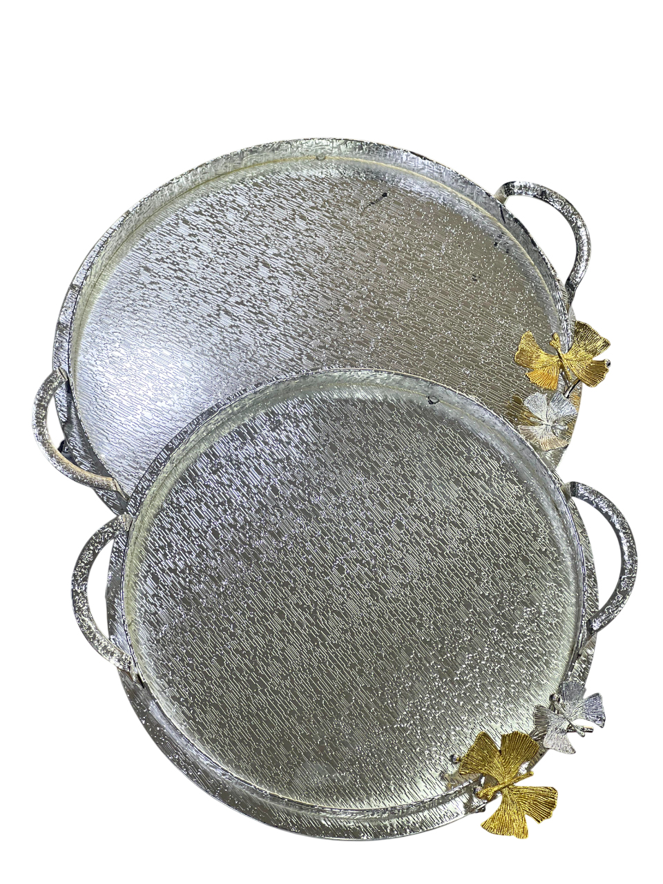 Tray set, silver