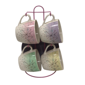 طقم ، مج ، شاي ، بالطبق