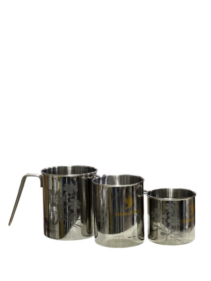 Luxurious embossed 3-piece pot set