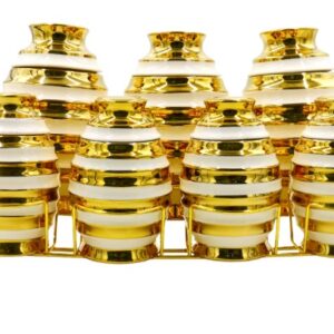 Porcelain spice set, crystal spiral