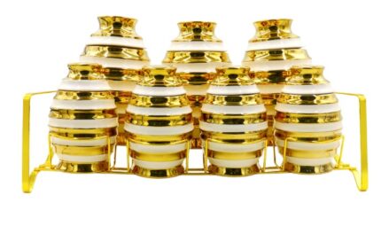 Porcelain spice set, crystal spiral