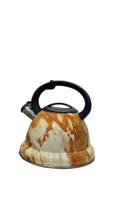 Steel kettle, 3 liters, marble finish