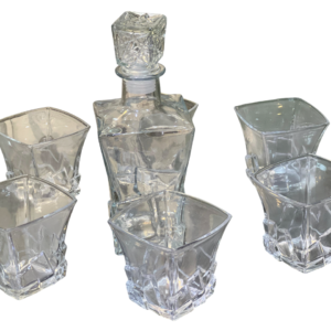 Sherbet set with bottle, glass