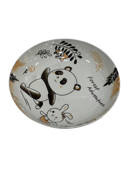 Porcelain dish, bear