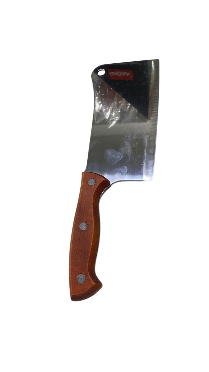 wooden handle cleaver