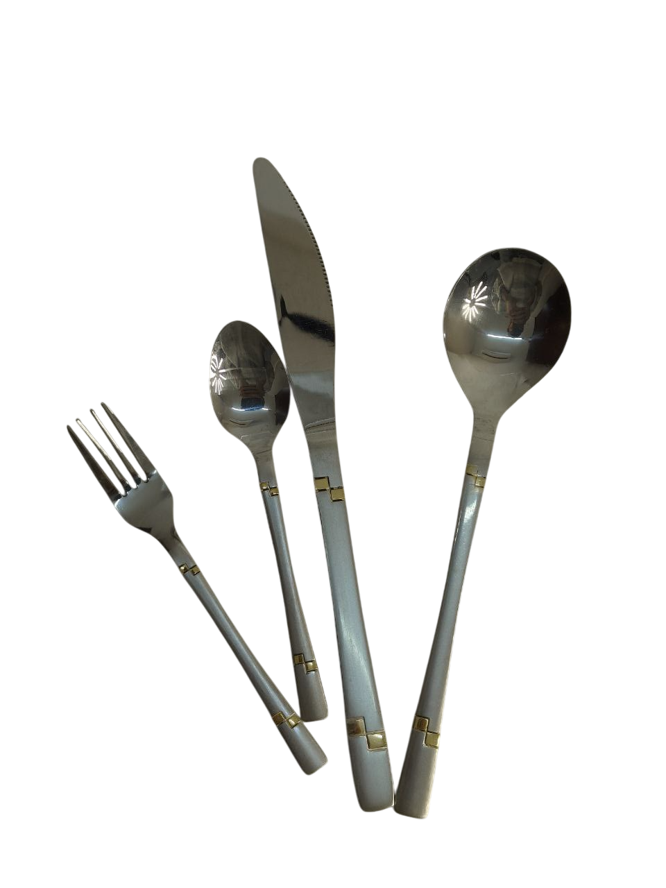 Italian wooden cutlery set, 86 pieces, 3 drawers