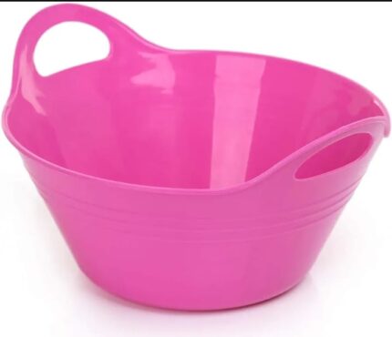 Large plastic basin plate, various colors
