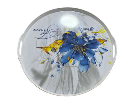 Dinner tray, round with a handle