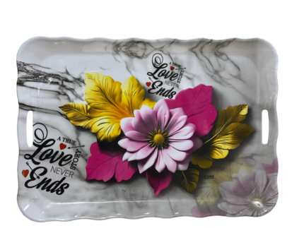 rectangular dinner tray