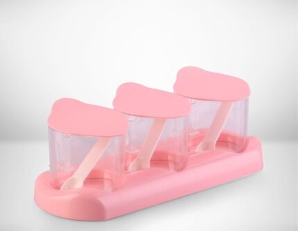Three-piece spice set with base