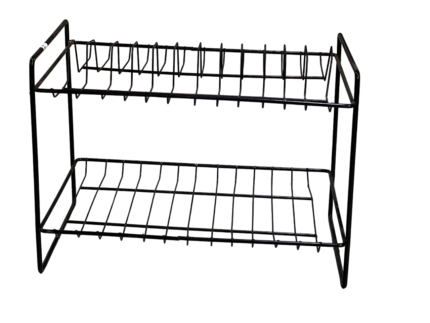 Two-tiered dish rack
