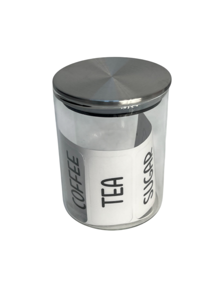 Pyrex jar, 370ml, metal lid