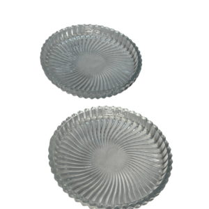 Glass salad bowl, 2 pieces