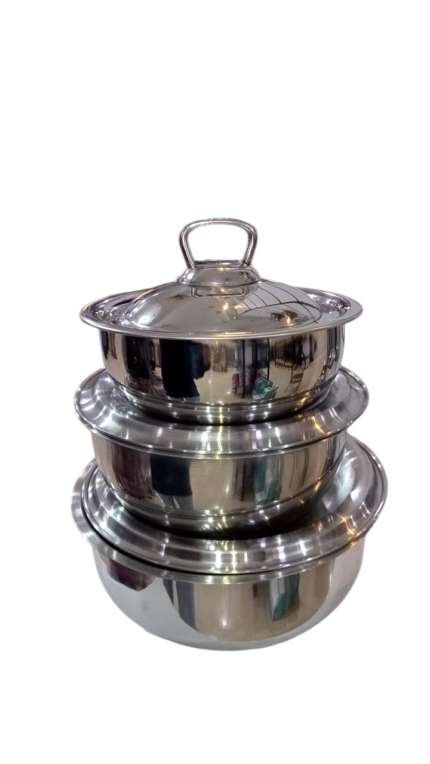 3-piece stainless steel refrigerator set