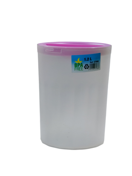 Shatterproof jar, various colors, 1.2 liters