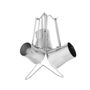 Stainless steel coffee pot set, 3-in-1 plain