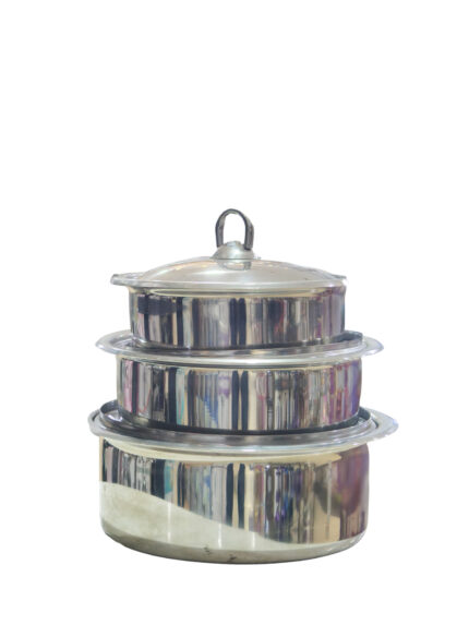 3-piece stainless steel refrigerator set