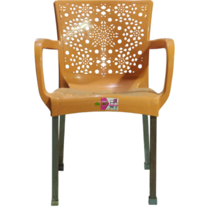 Dantella chair, with a square metal leg