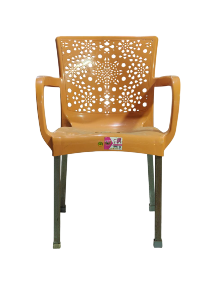 Dantella chair, with a square metal leg