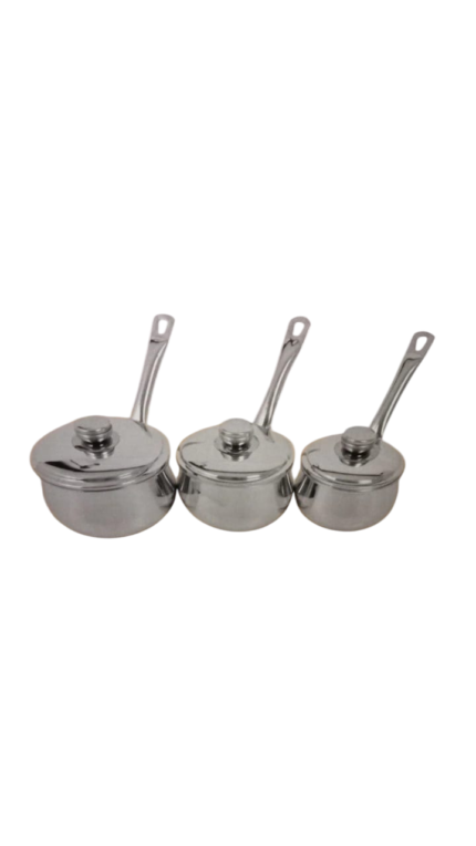 3-piece casserole set with lid, classic style