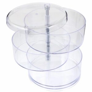 3-tier round acrylic accessory organizer