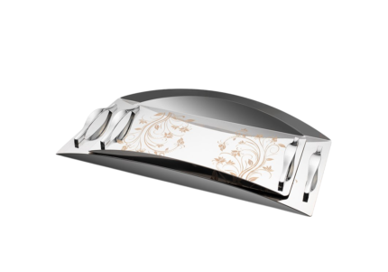 2-piece Milanese steel tray set