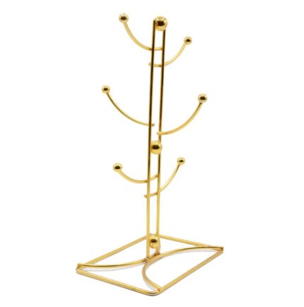 Gold square mug holder