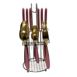 Set, distribution, 24 pieces, plain, titanium