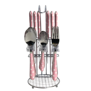 Set, distribution, 24 pieces, dotted, silver