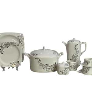 131-piece T-Sheep Ivory Corner Dinner Set
