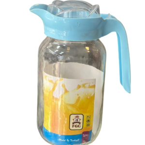 دورق زجاج، بغطاء ورده، اكليرك