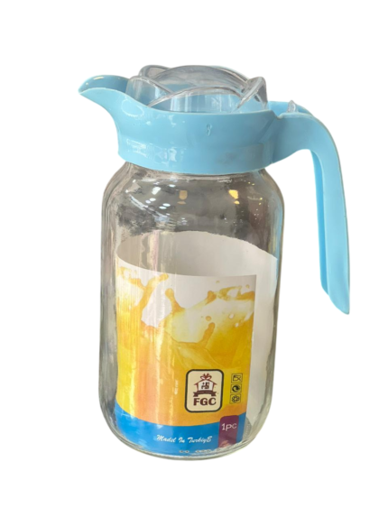 Glass flask with a rose-shaped lid, acrylic