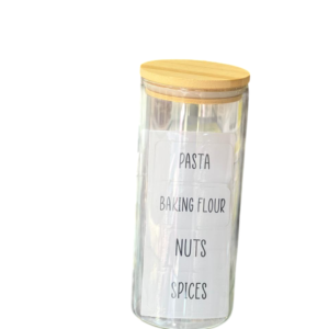 توابل زجاج غطا خشب، 750 ملى