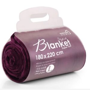 Microfiber blanket, 180*220, purple