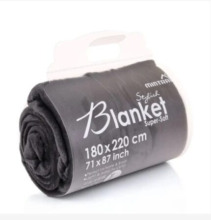 Microfiber blanket, 180*220, dark gray